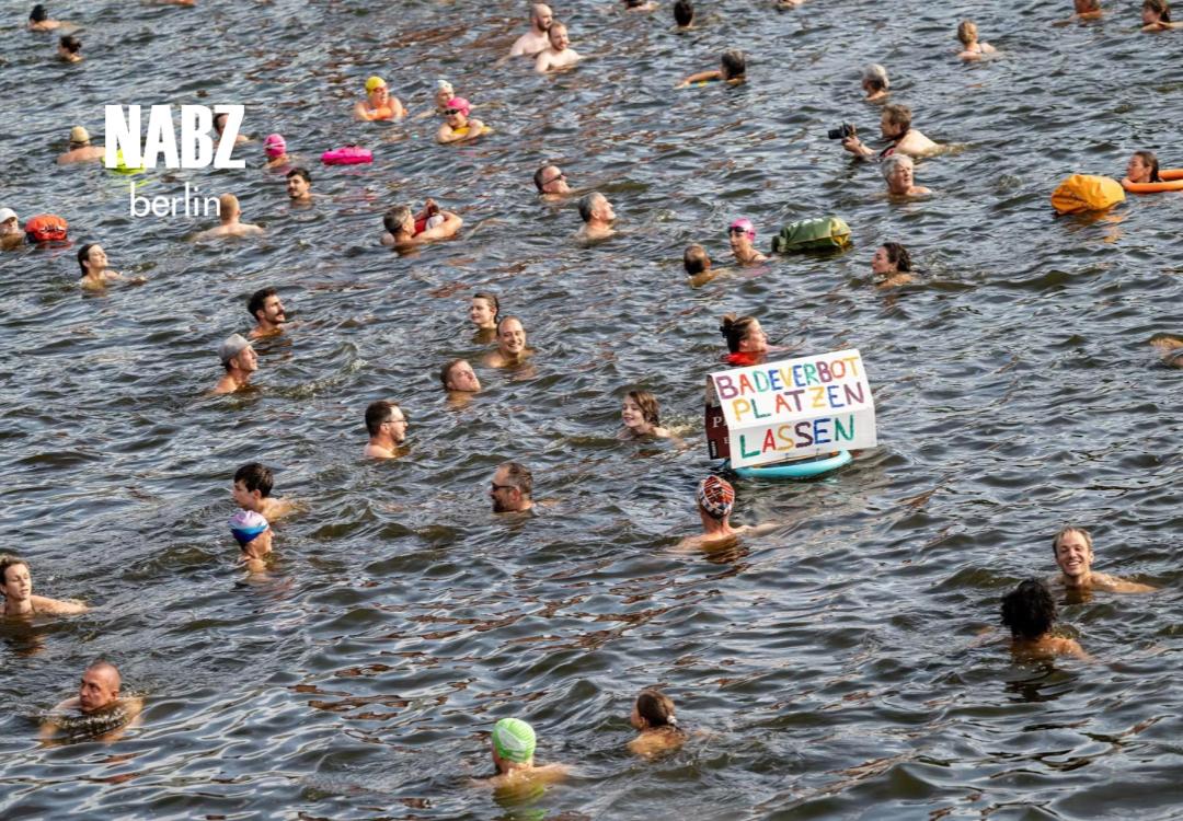 صدها نفر در برلین برای اعتراض به رودخانه Spree پریدند